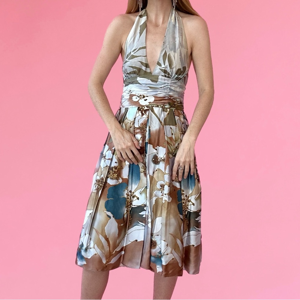 Silk Floral Dress